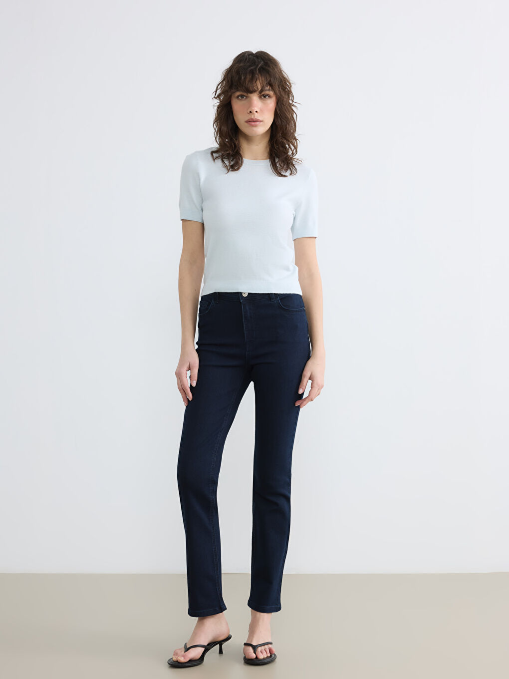 Siyah Slim Fit Kadın Jean Pantolon