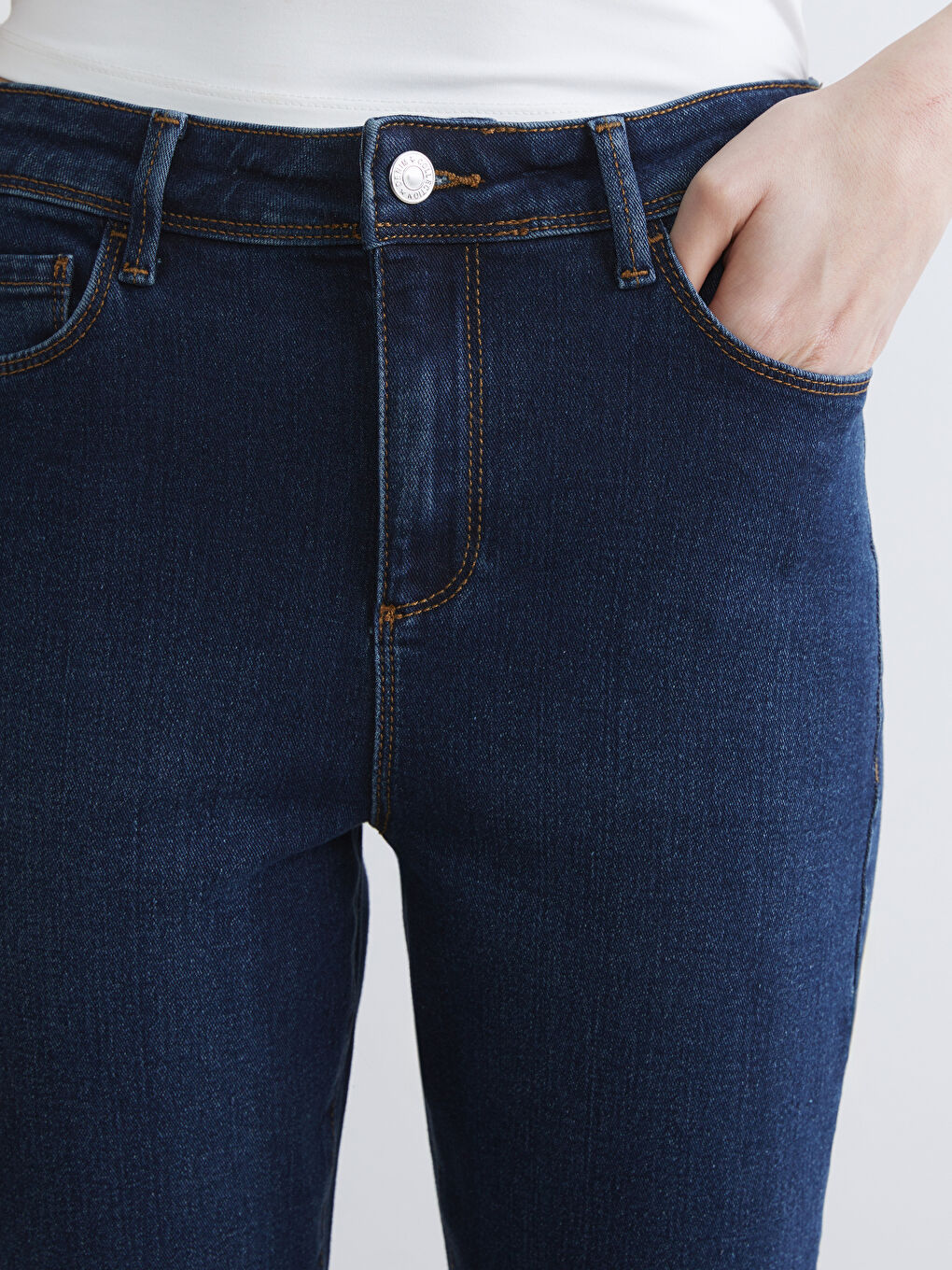 İndigo Slim Fit Kadın Jean Pantolon-2