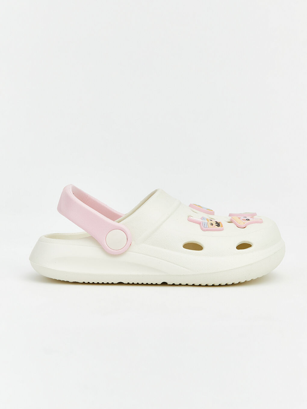 Girl ECRU Clogs-1