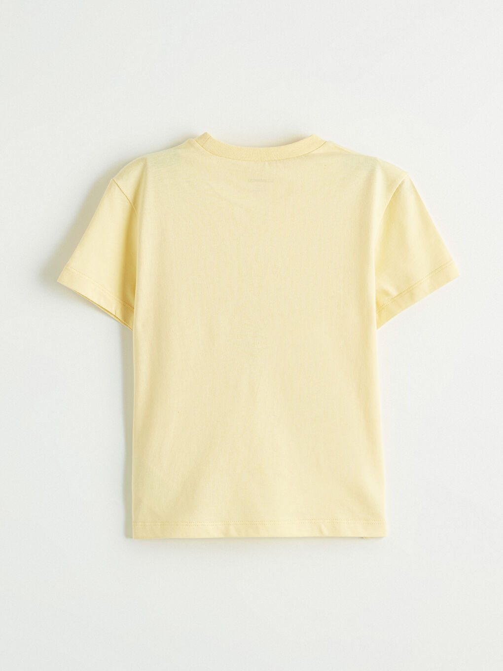 Sarı Bisiklet Yaka Baskılı Erkek Çocuk Tişört-2