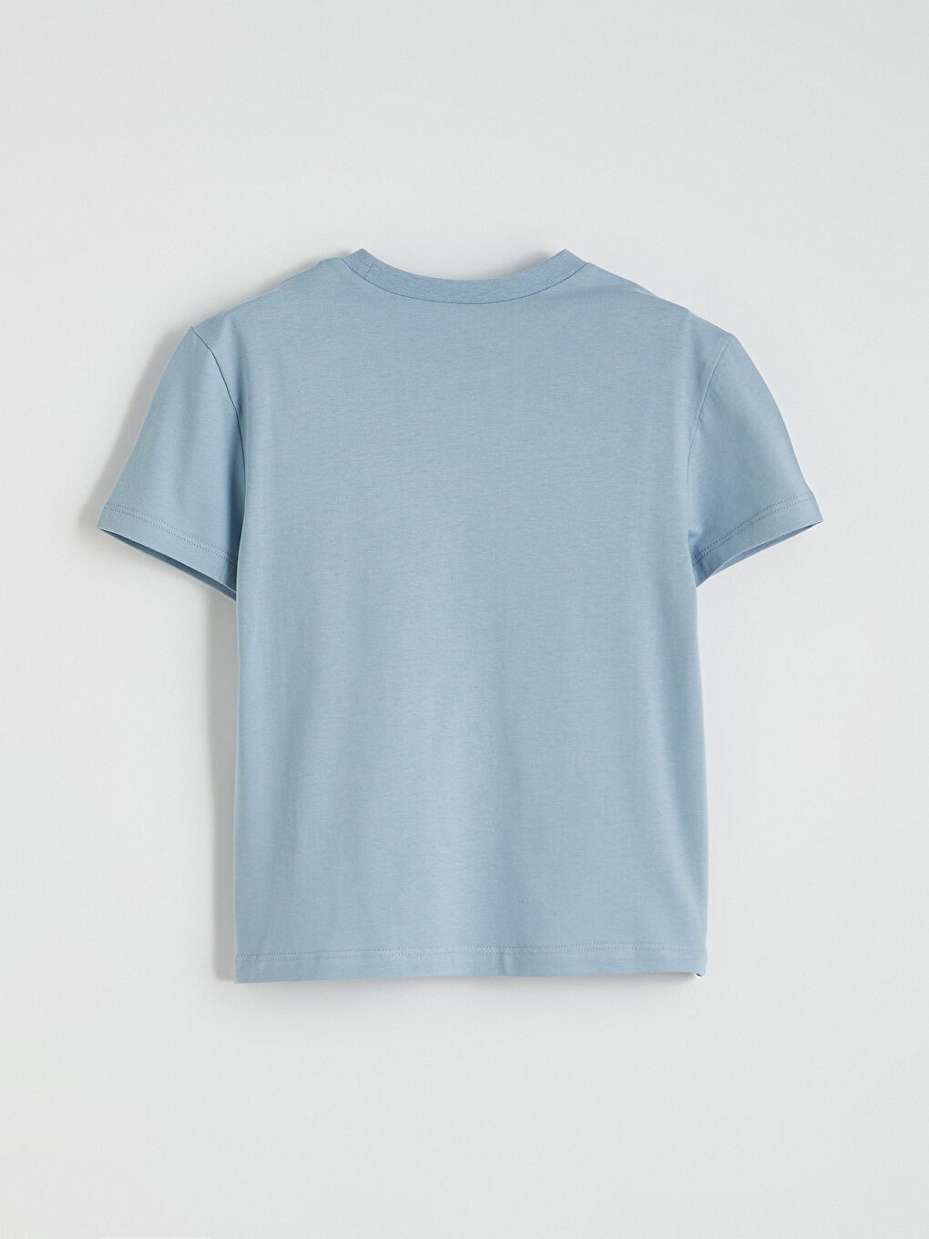 Mavi Bisiklet Yaka Baskılı Erkek Çocuk Tişört-2