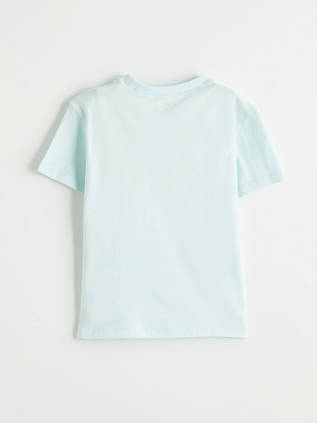 Mavi Bisiklet Yaka Baskılı Erkek Çocuk Tişört-2