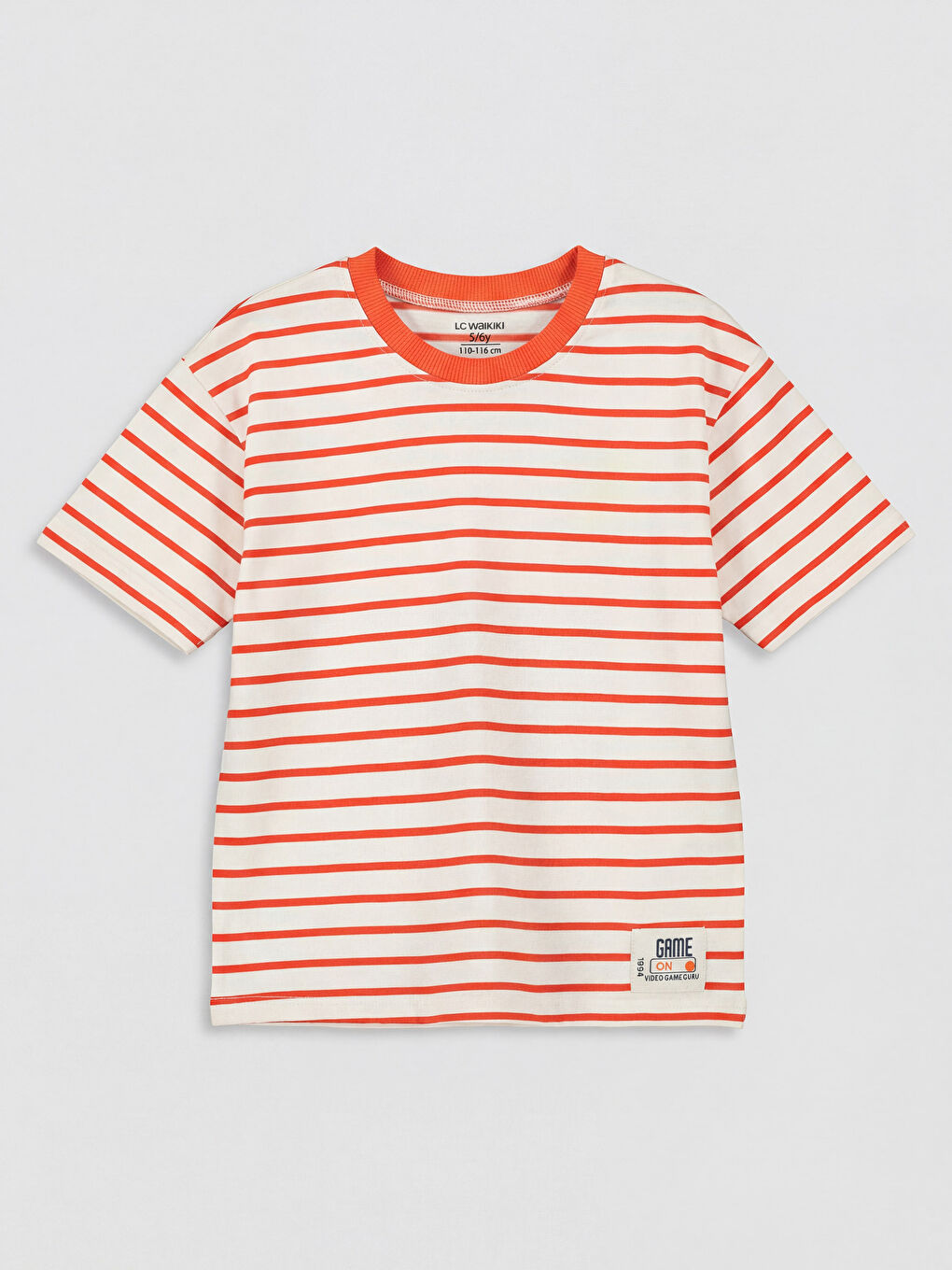 Crew Neck Striped Boys' 2 Pack T-Shirt-1