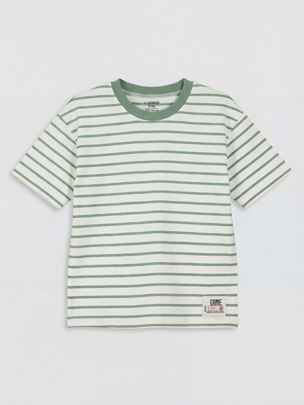 Crew Neck Striped Boys' 2 Pack T-Shirt-3