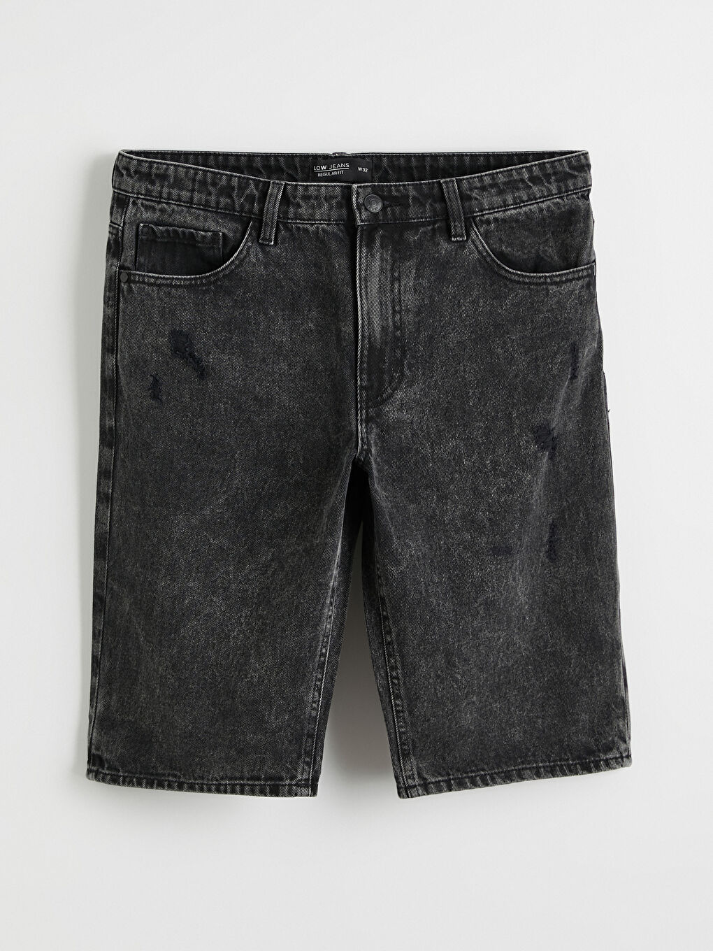 Man BLACK Denim Shorts-4