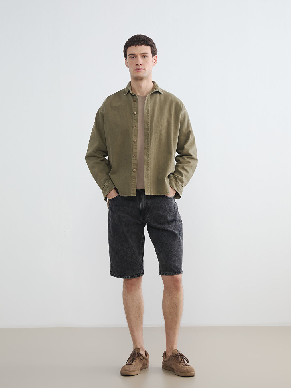 Man BLACK Denim Shorts