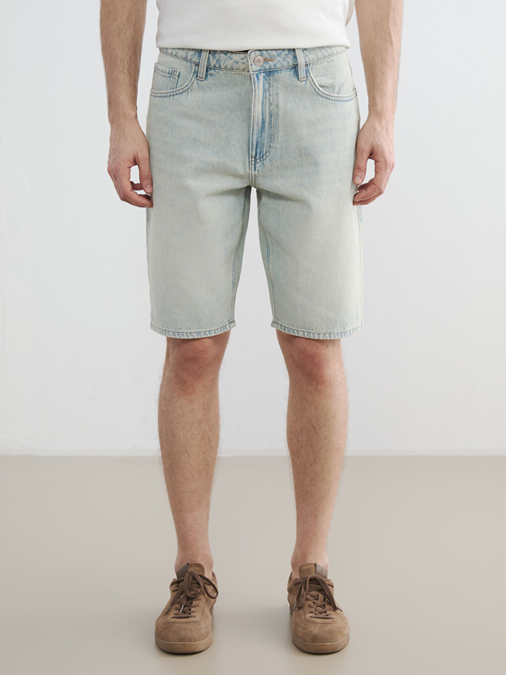Man INDIGO Denim Shorts-1