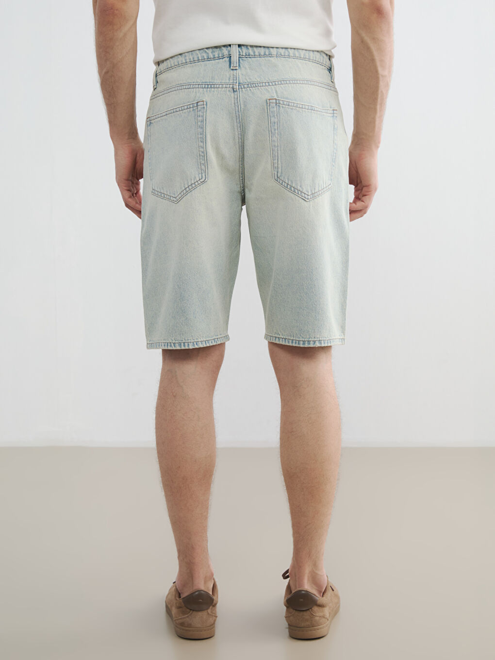 Man INDIGO Denim Shorts-3