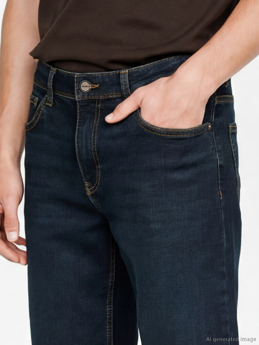 Standard Fit Men's Jean Shorts-2