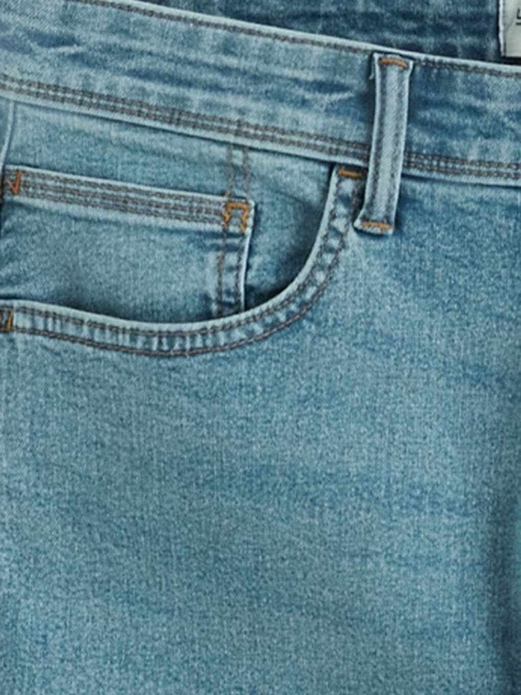 Süper Skinny Fit Erkek Jean Şort-5