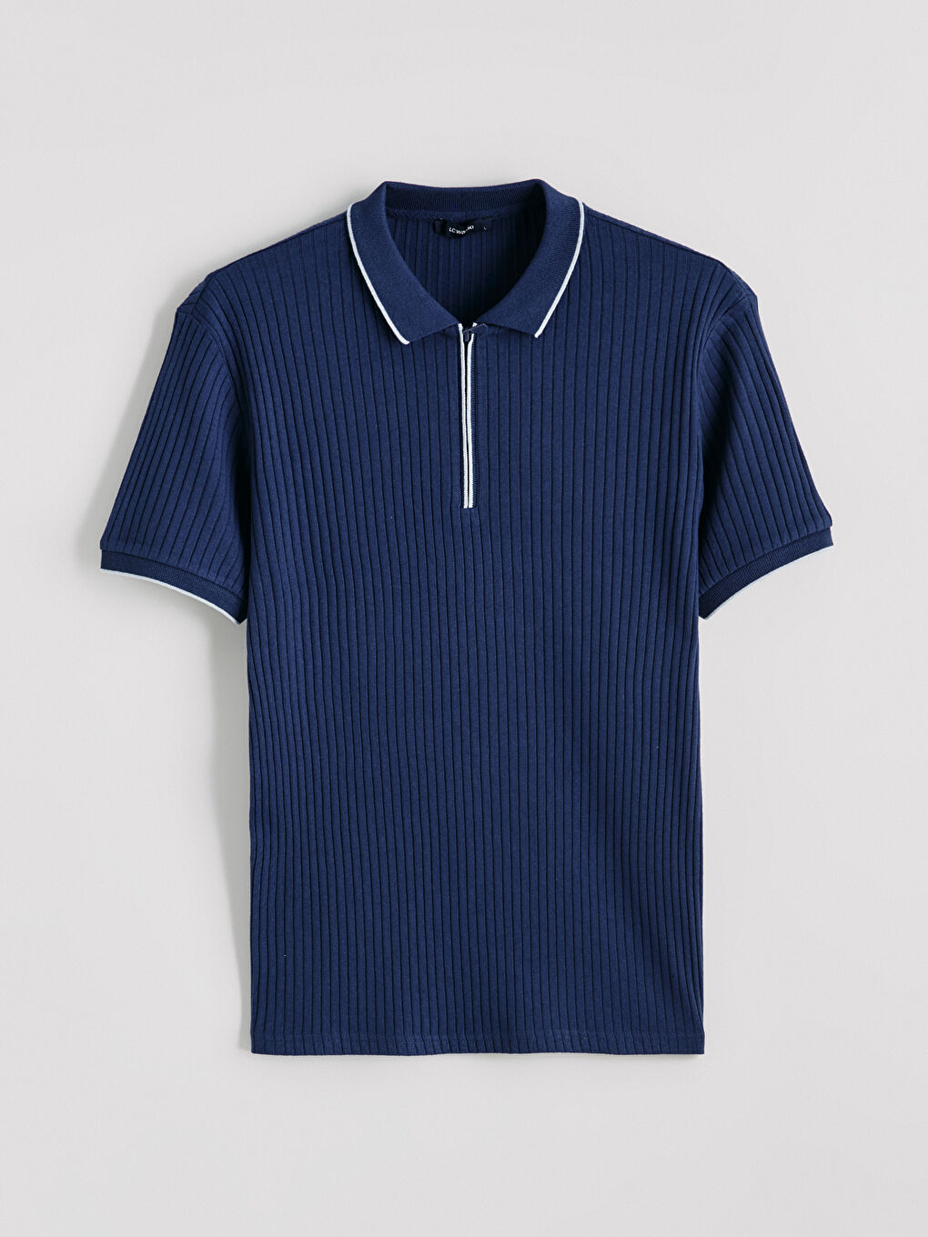 Lacivert Polo Yaka Erkek Tişört-4