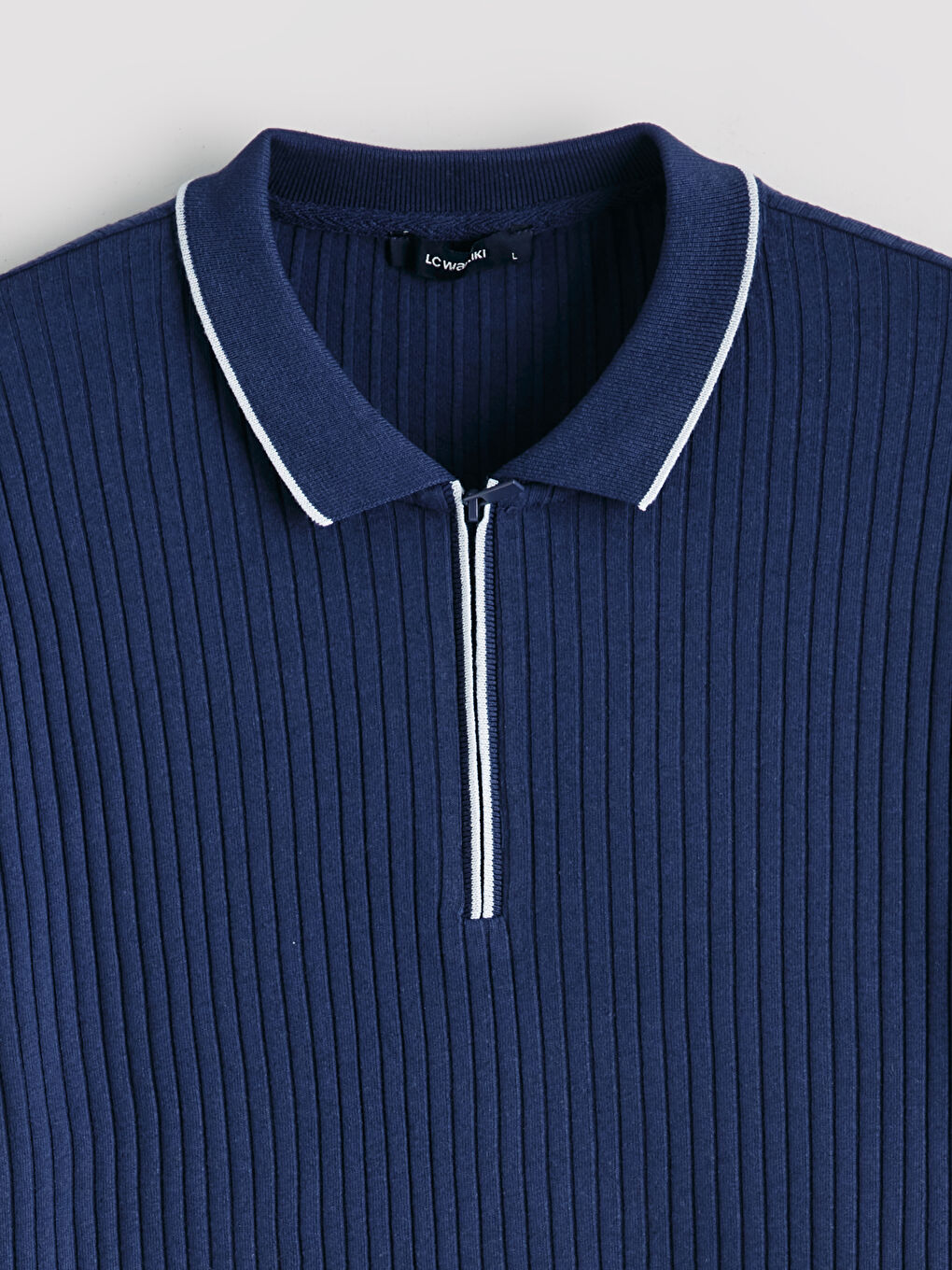 Lacivert Polo Yaka Erkek Tişört-5