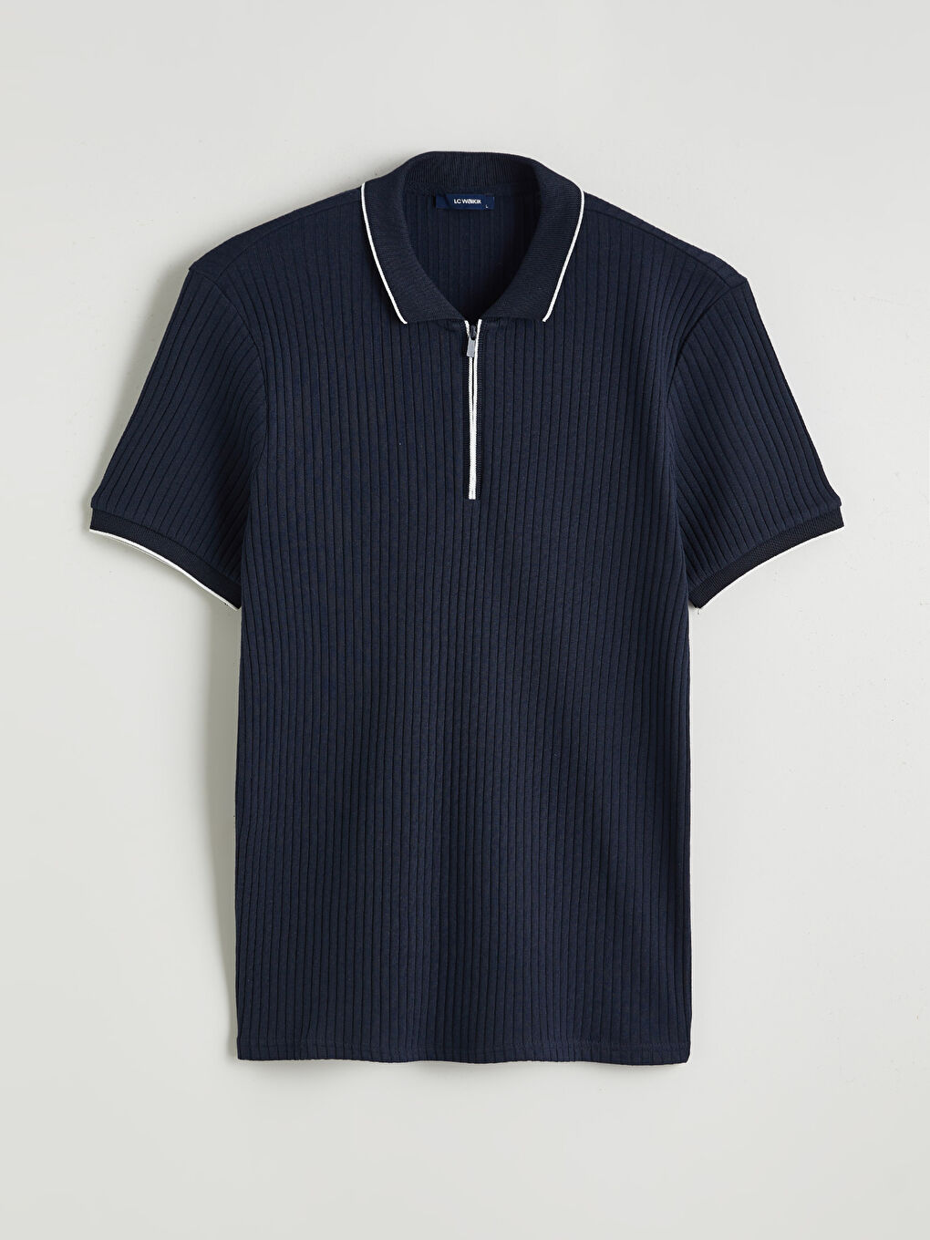 Lacivert Polo Yaka Erkek Tişört-4