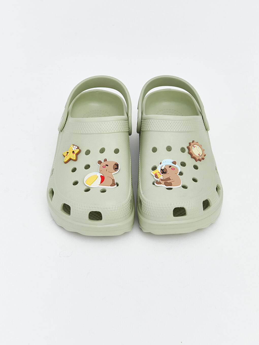 Жіночі пляжні сандалі з принтом-2