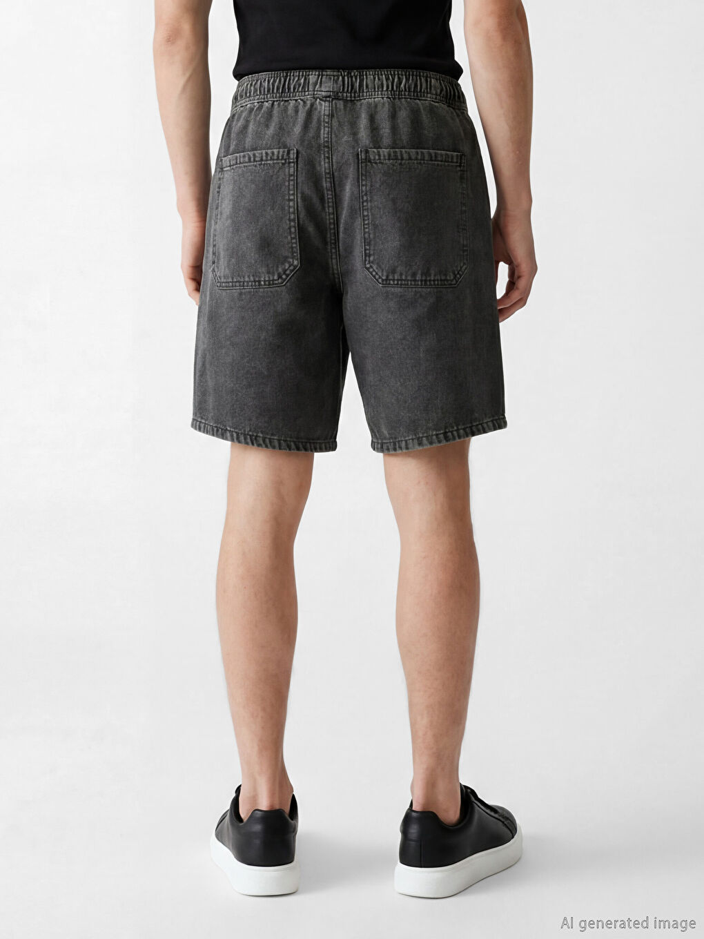 Short en jean homme coupe ample-2