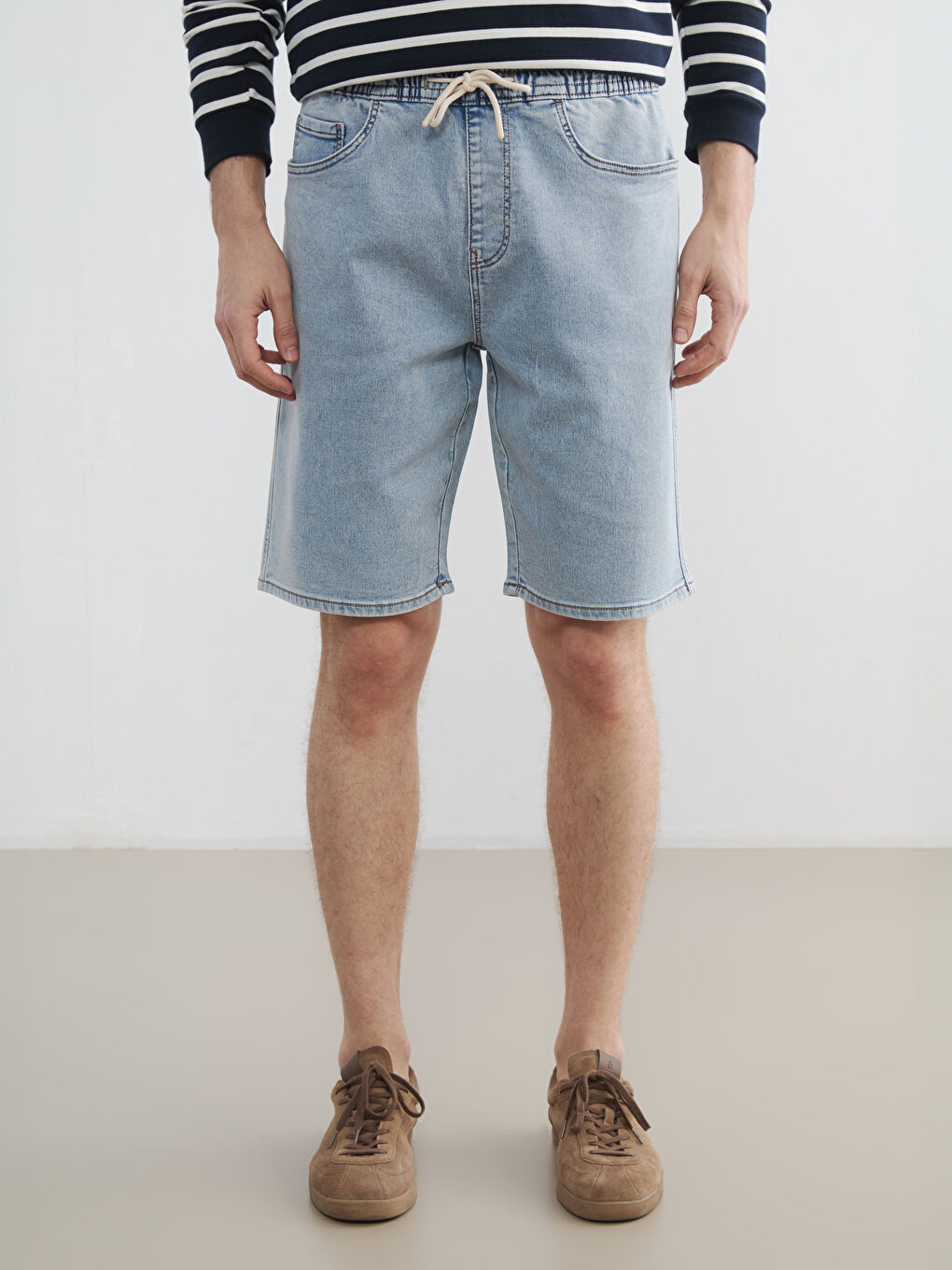 Man INDIGO Denim Shorts-1