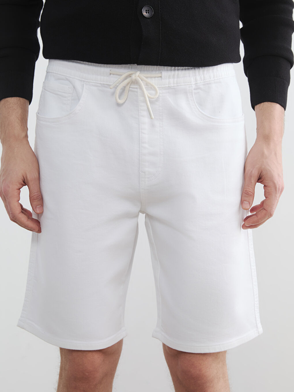 Regular Fit Men's Denim Shorts-2