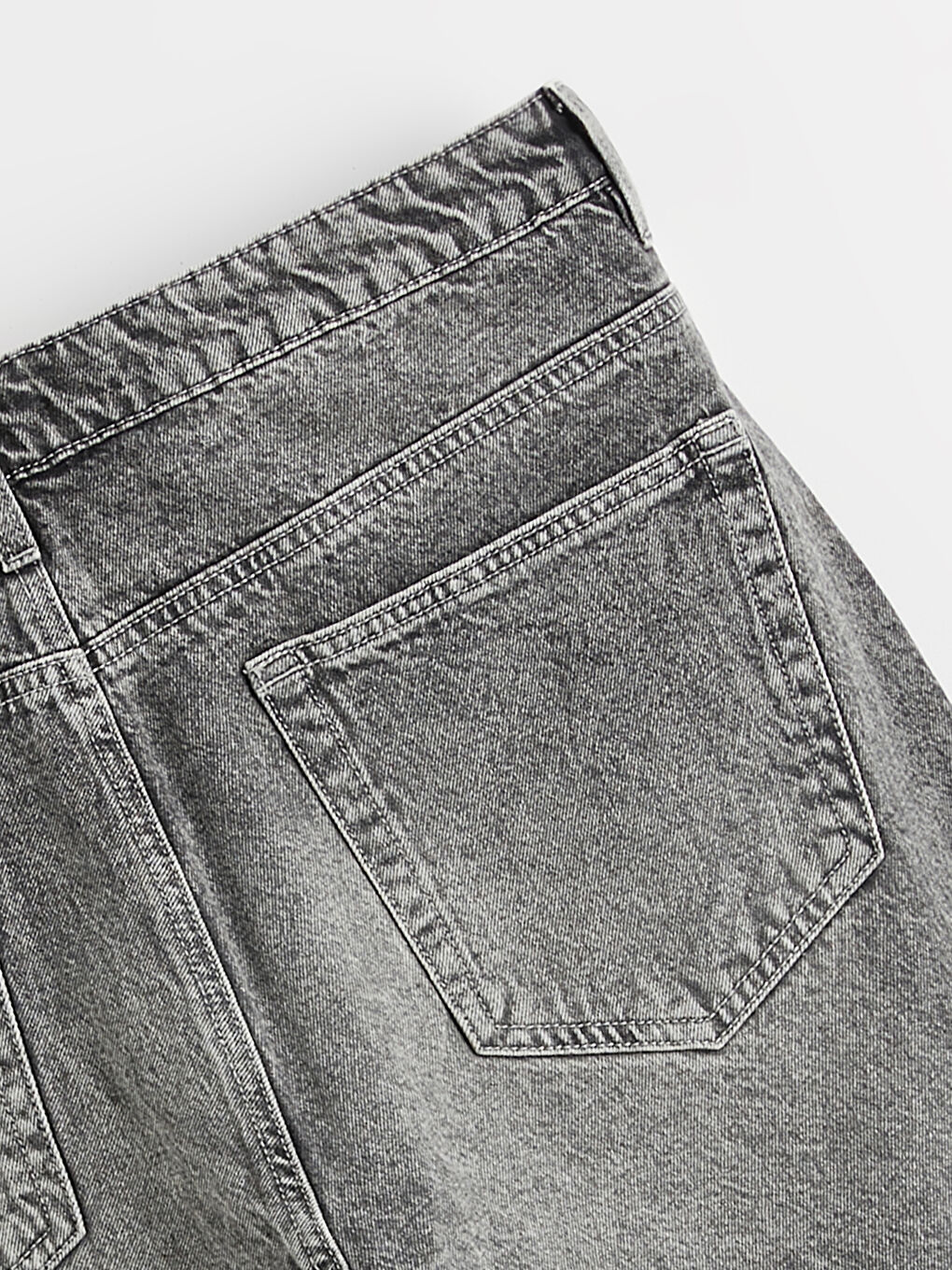 Man GREY Denim Shorts-5