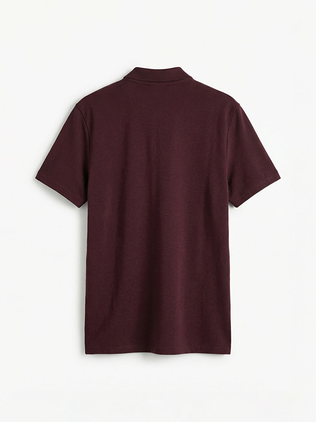 Bordo Polo Yaka Pike Erkek Tişört-5