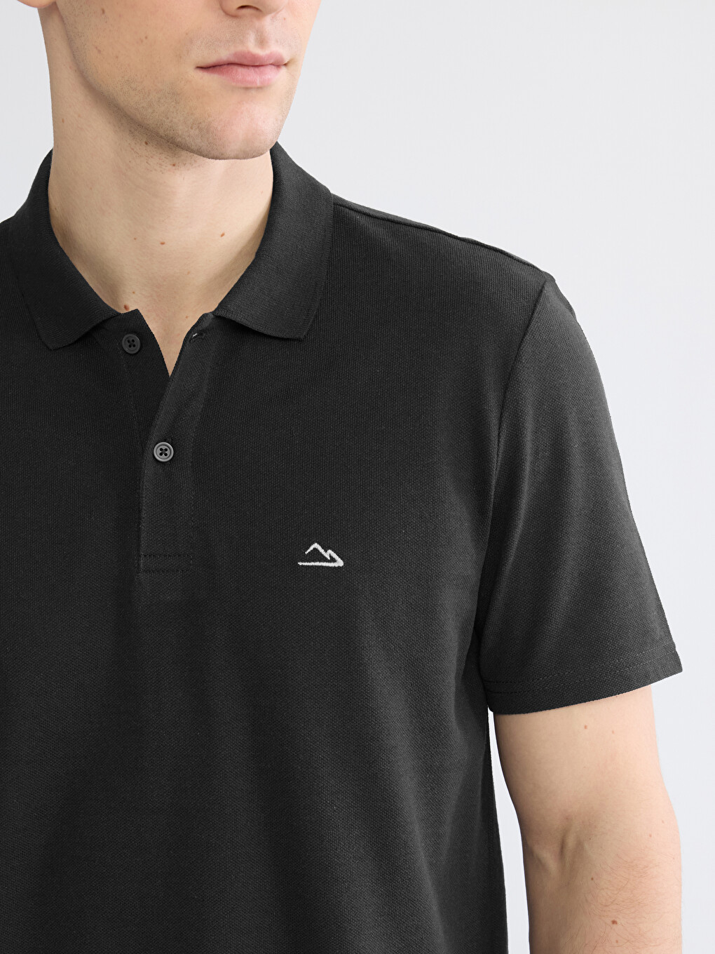Pique Men's Polo Collar T-Shirt-2