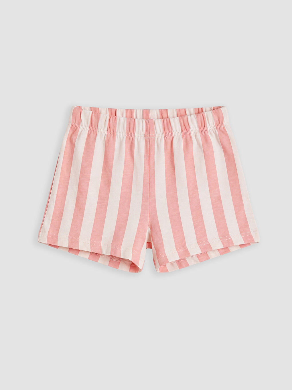 Pembe Çizgili Kız Bebek Şort