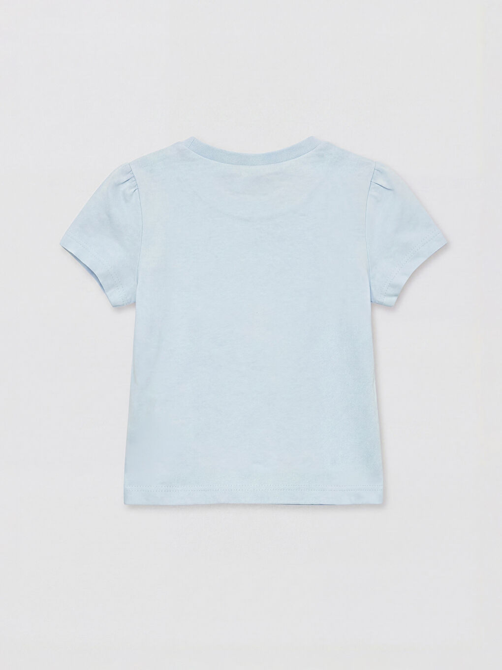 Mavi Baskılı Kız Bebek Şortlu Takım-3