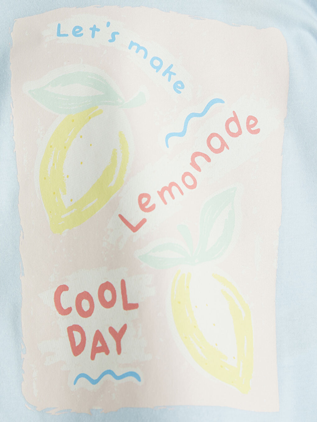 Mavi Baskılı Kız Bebek Şortlu Takım-5