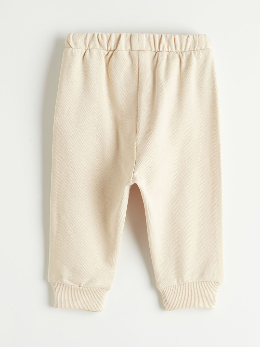 Bej Dantel Detaylı Kız Bebek Sweatshirt ve Eşofman Altı-6