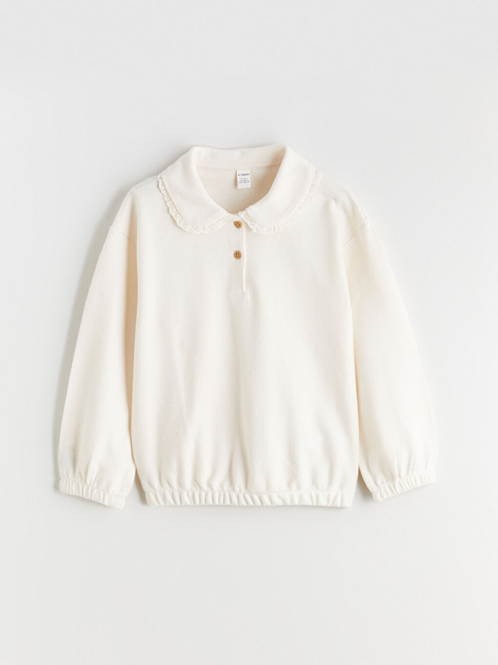 Peter Pan Collar Girls' Sweatshirt