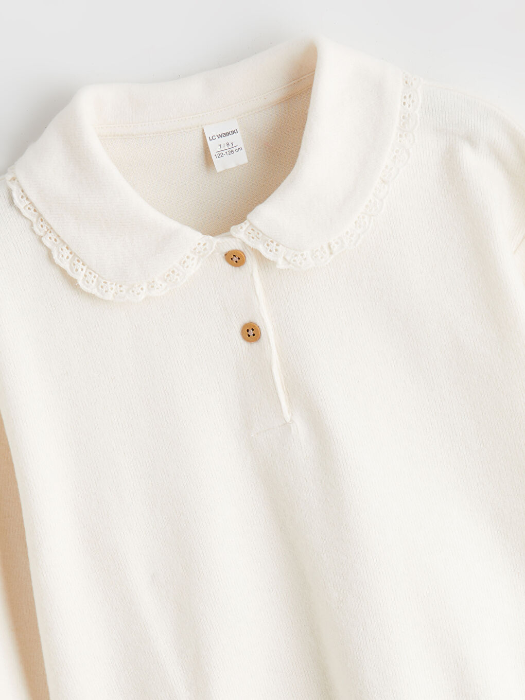 Peter Pan Collar Girls' Sweatshirt-1