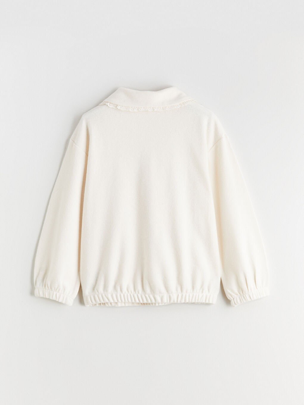 Peter Pan Collar Girls' Sweatshirt-2