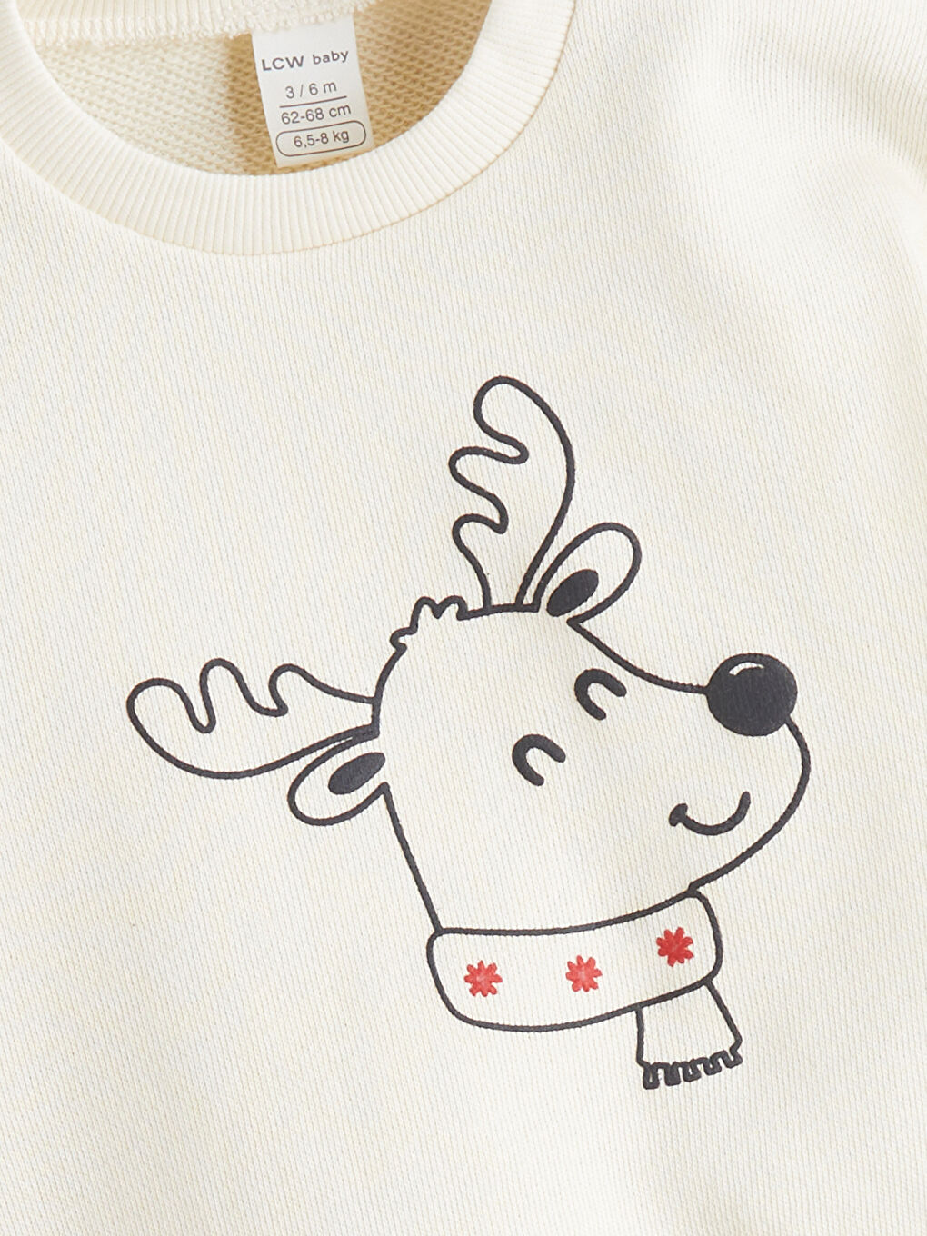 Bisiklet Yaka Baskılı Erkek Bebek Sweatshirt-2