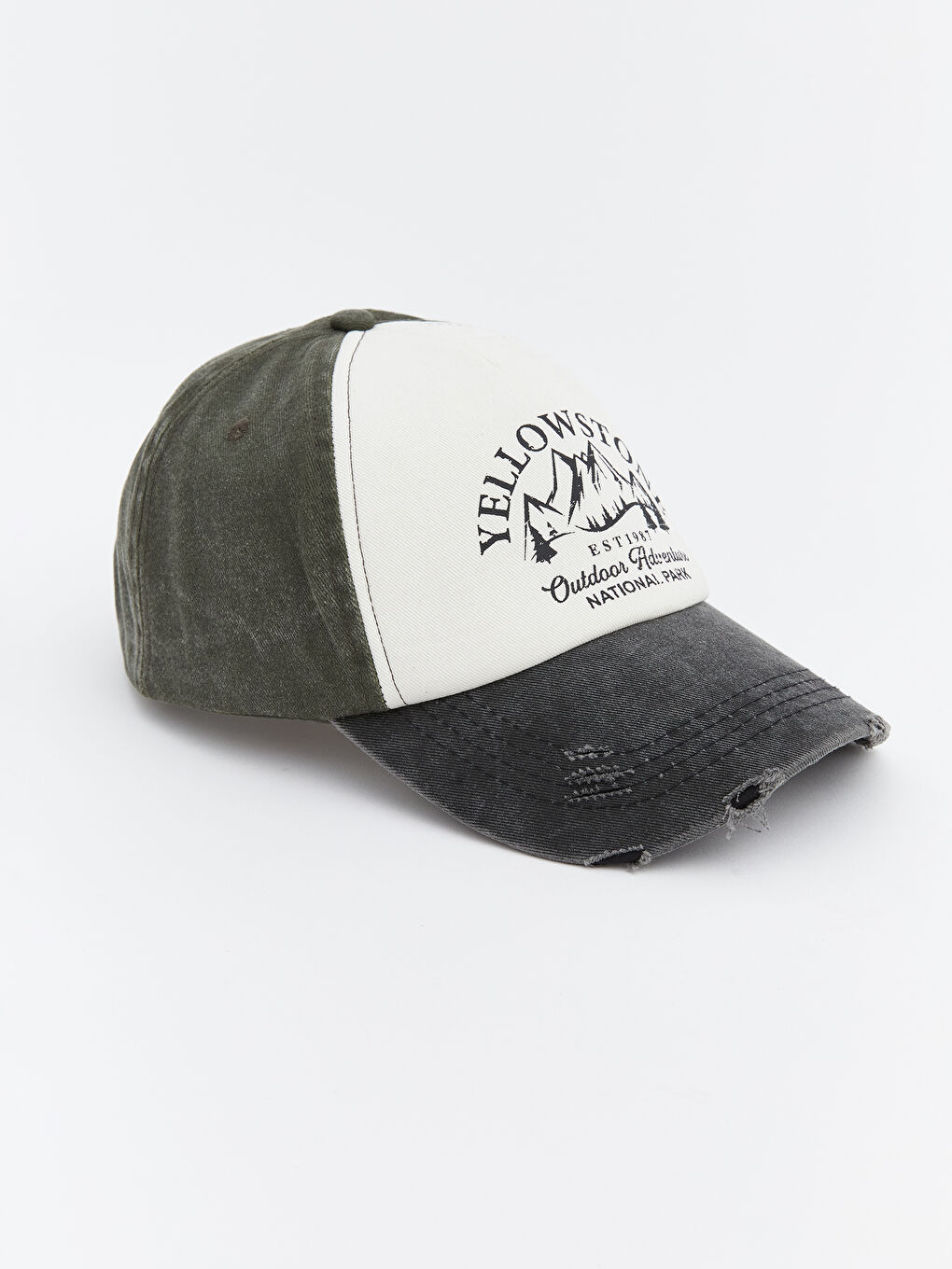 Karışık Baskılı Erkek Kep Şapka-1