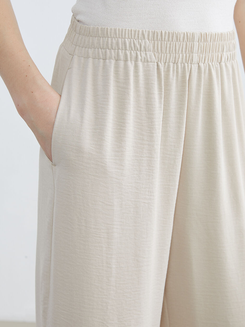 کەمەر لاستیک پانتۆڵی فراوانی ژنان-2