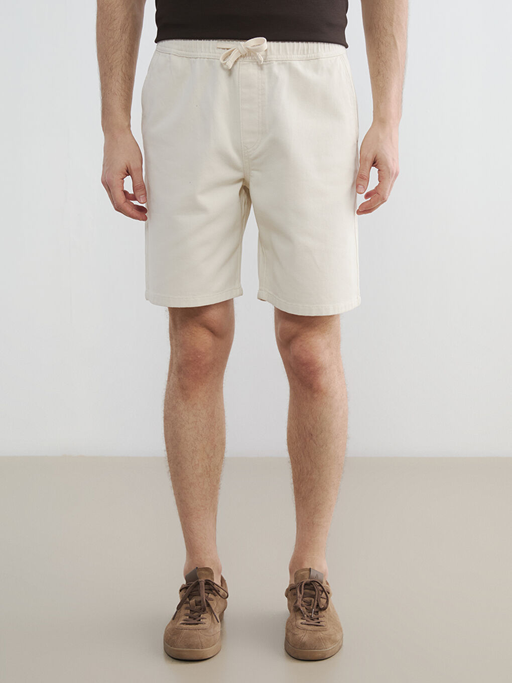 кең қондырмалы ерлер джинсы шолақ шалбары-1