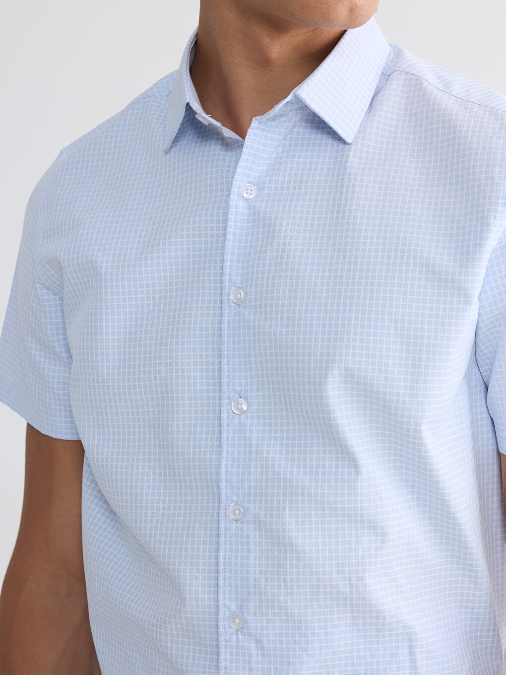 Slim Fit Desenli Erkek Gömlek-2