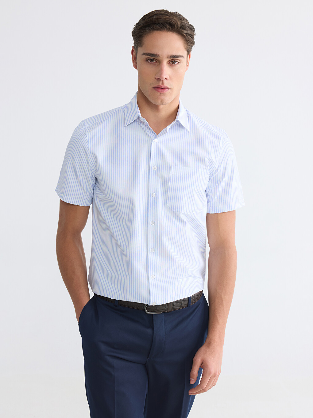 Regular Fit Striped Men's Shirt