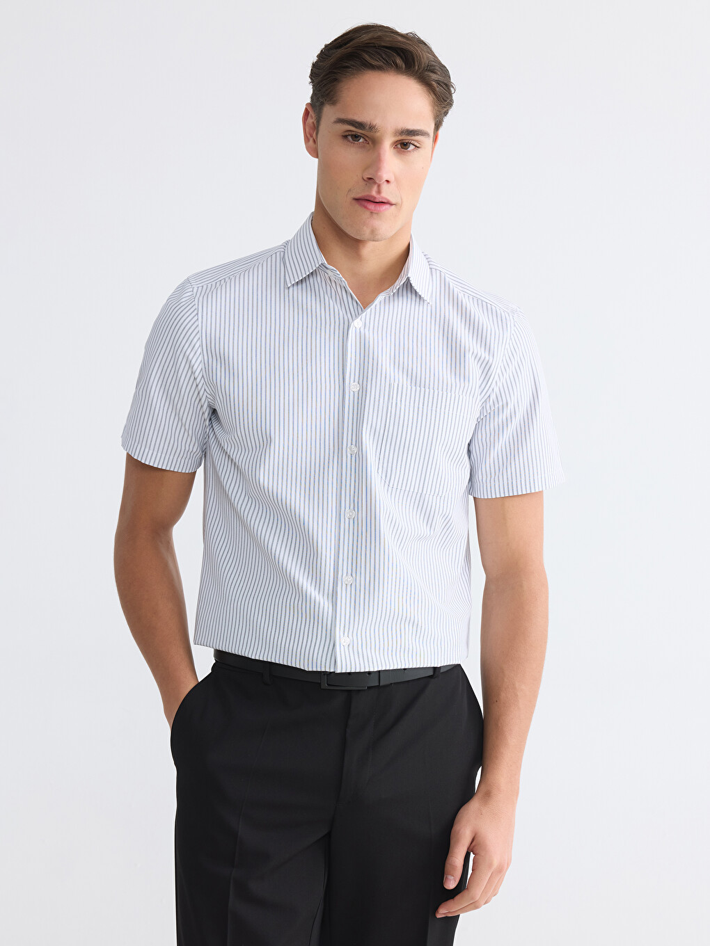 Regular Fit Striped Men's Shirt