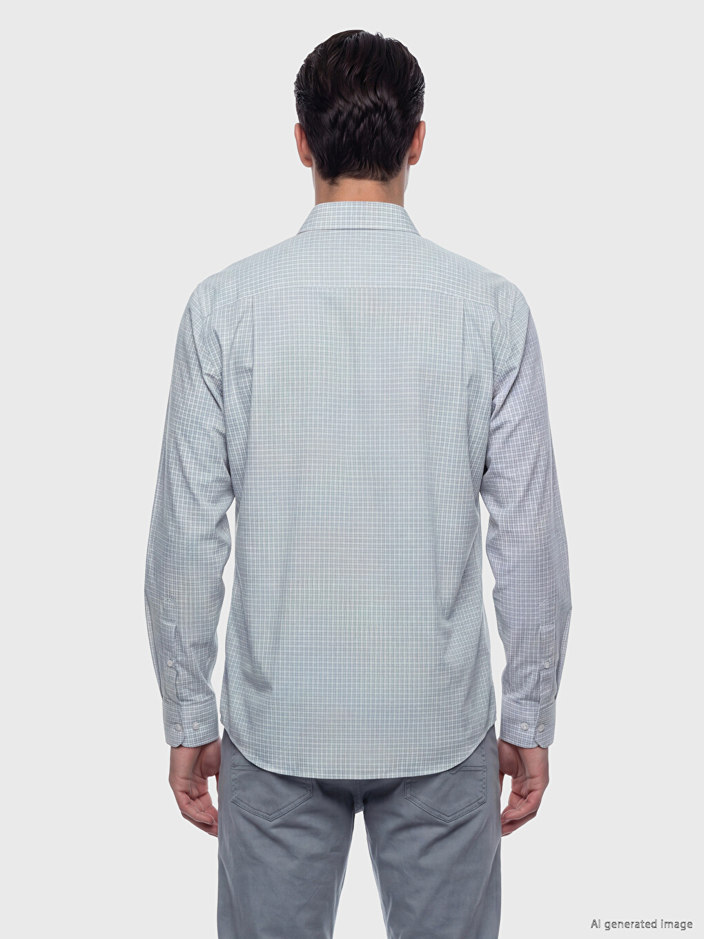 Regular Fit Plaid Men's Shirt-3