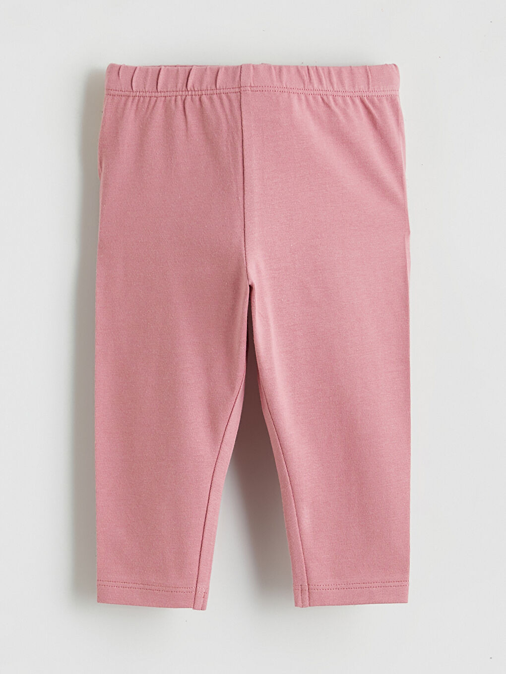 Pembe Beli Lastikli Kız Bebek Tayt