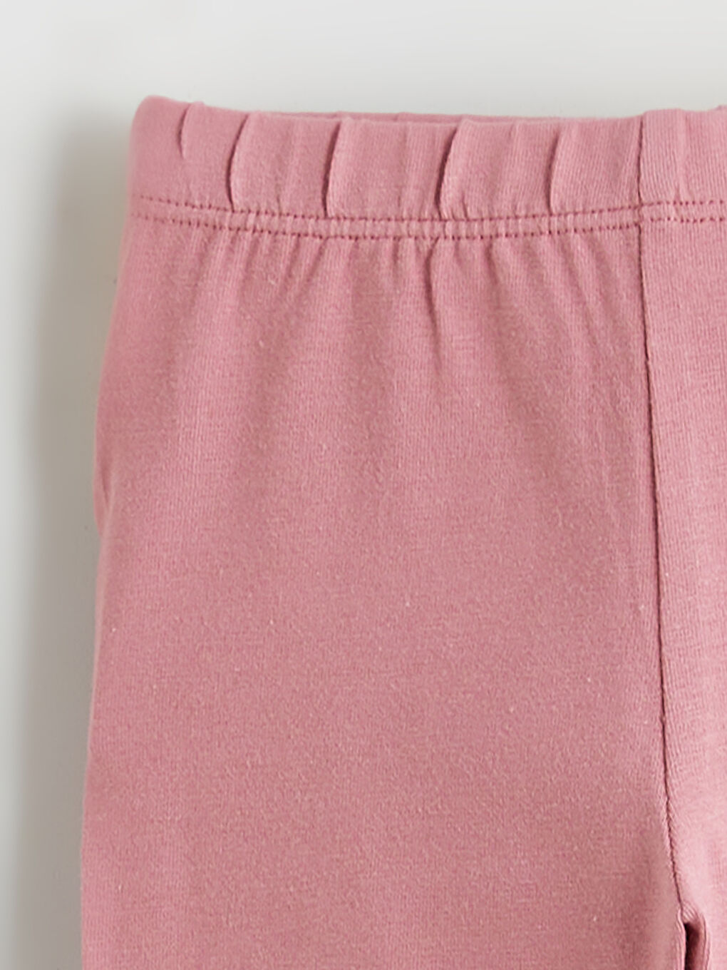 Pembe Beli Lastikli Kız Bebek Tayt-2