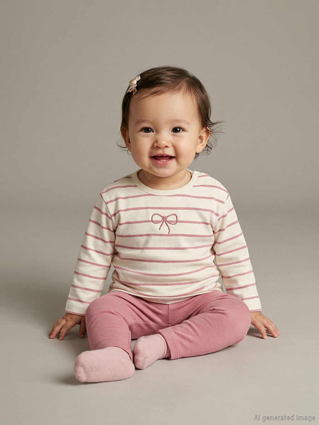 طقم بيج فاتح / ايكرو طفلة