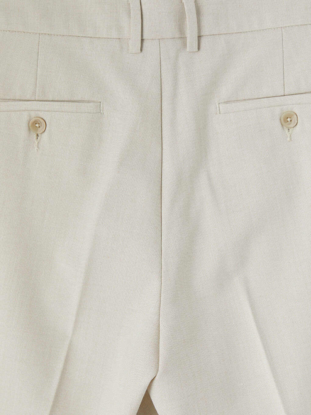 Bej Slim Fit Erkek Kumaş Pantolon-3