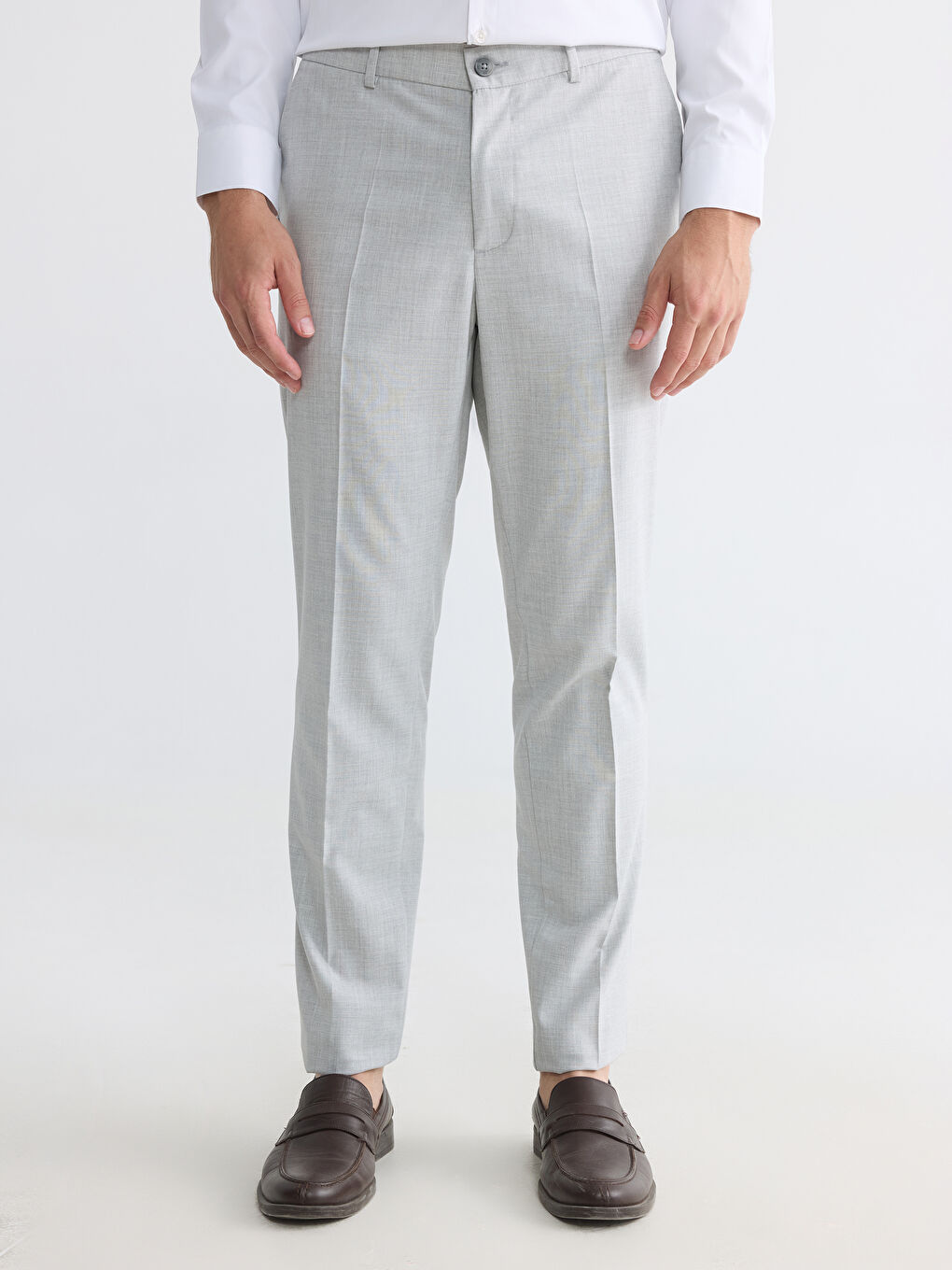 Slim Fit muške platnene pantalone-3