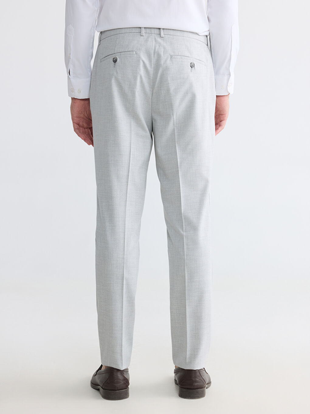 Slim Fit muške platnene pantalone-5