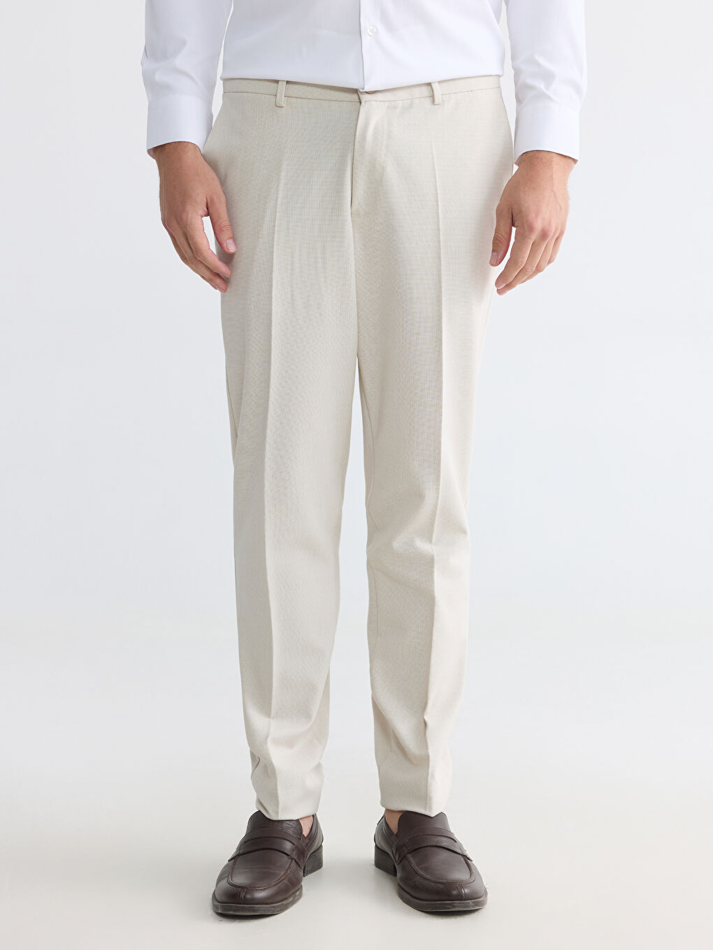 Slim Fit Men's Fabric Trousers-1