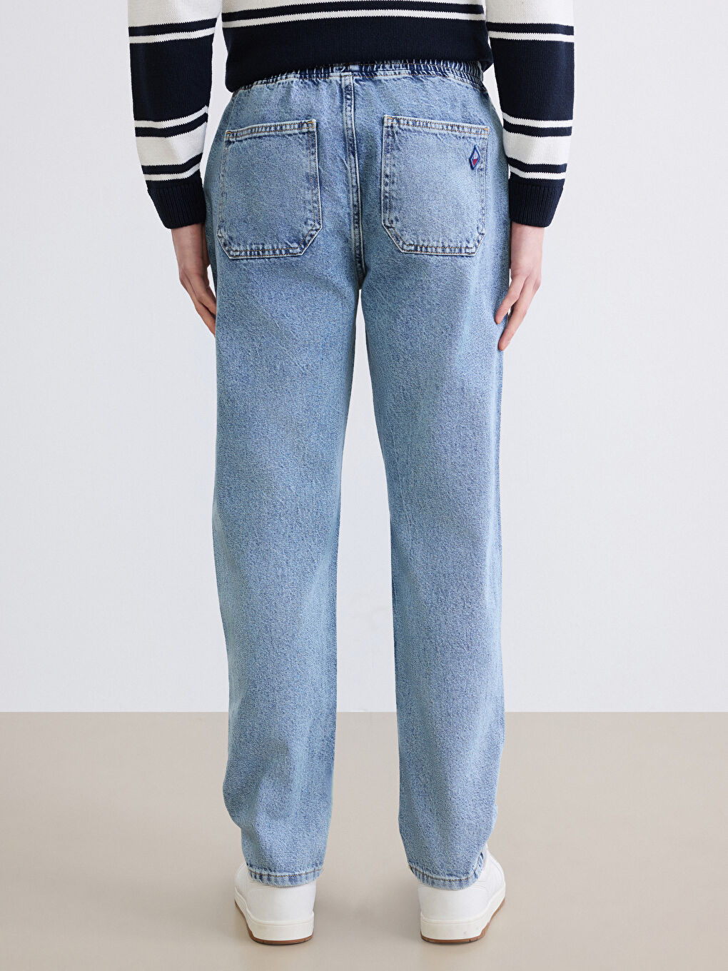 İndigo Straight Fit Erkek Jean Pantolon-4