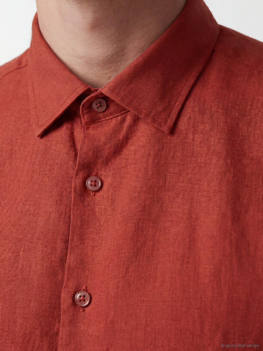 Regular Fit %100 Linen Men's Shirt-3