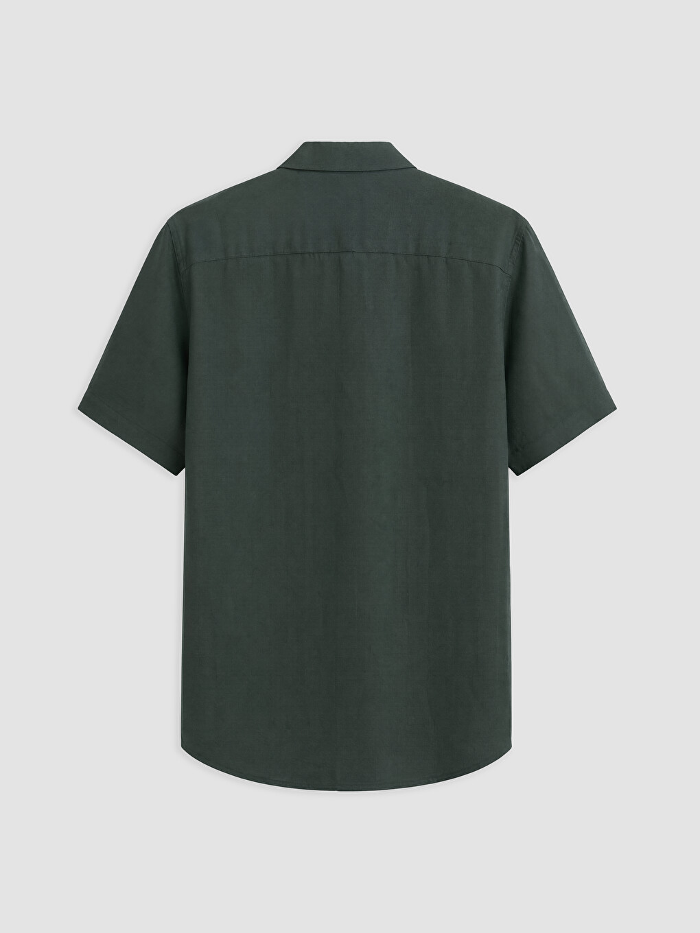 Coupe Régulière %100 Lin Chemise Homme-6