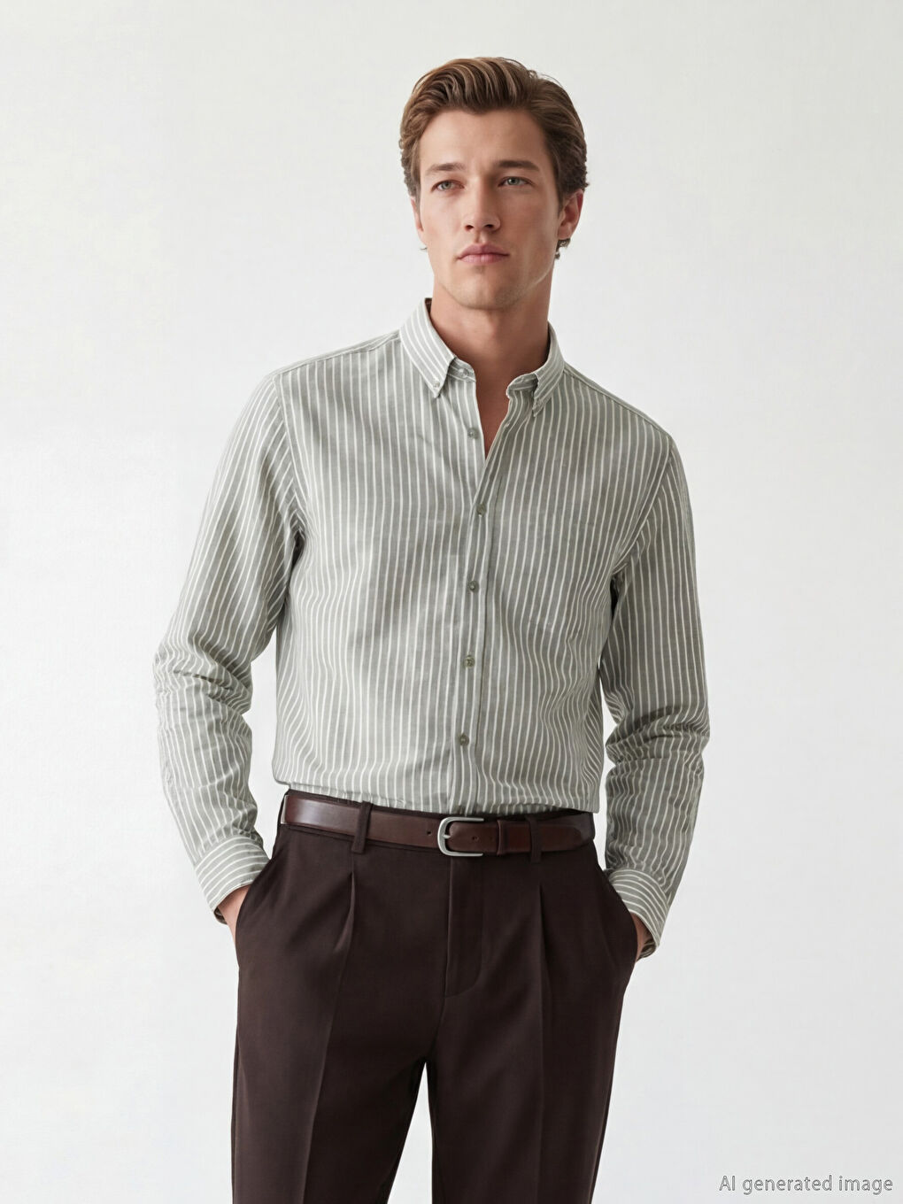 Cămașă KAKI Bărbat-1